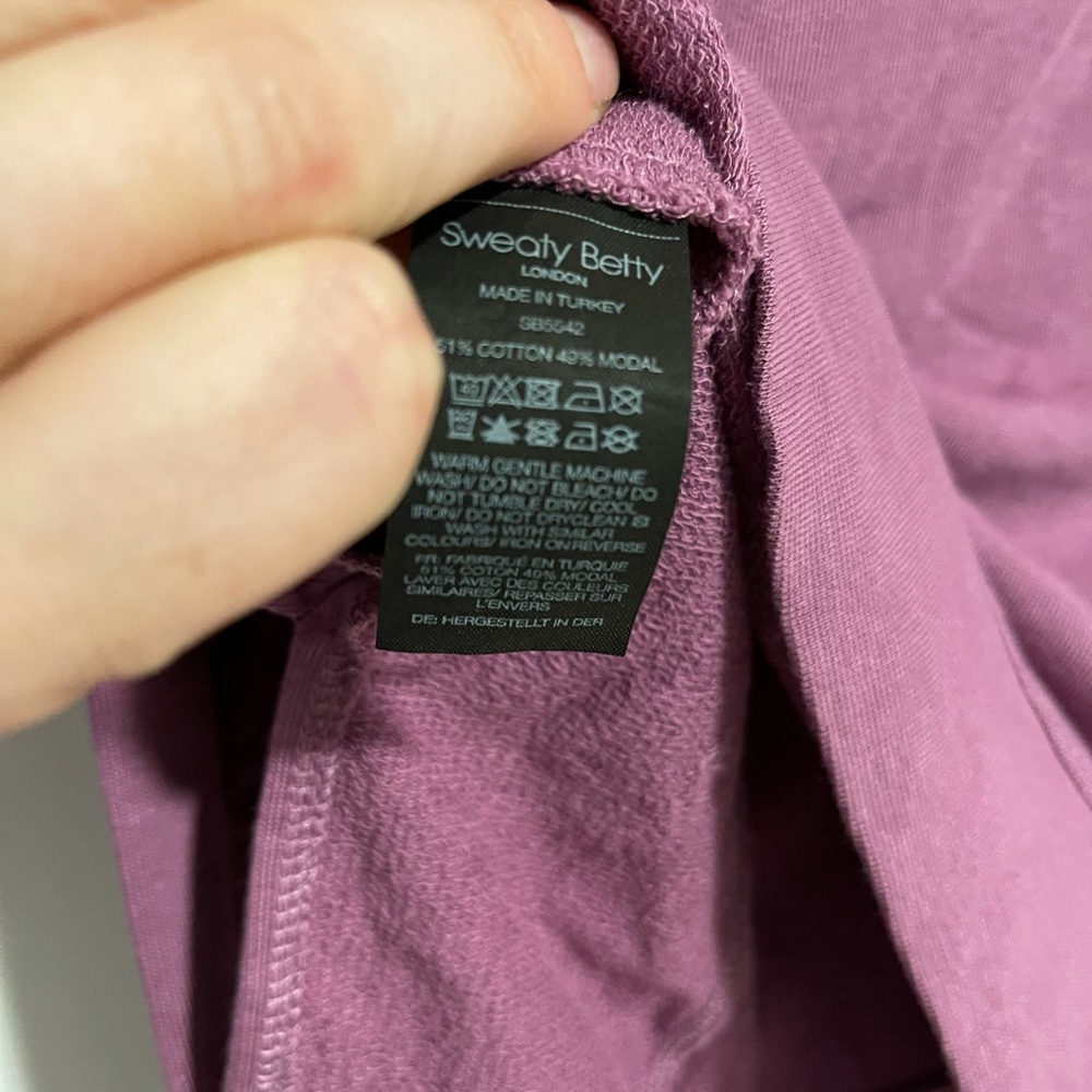 💗 EUC Sweaty Betty After Class Sweatshirt - SIZE SMALL - Picture 8 of 11